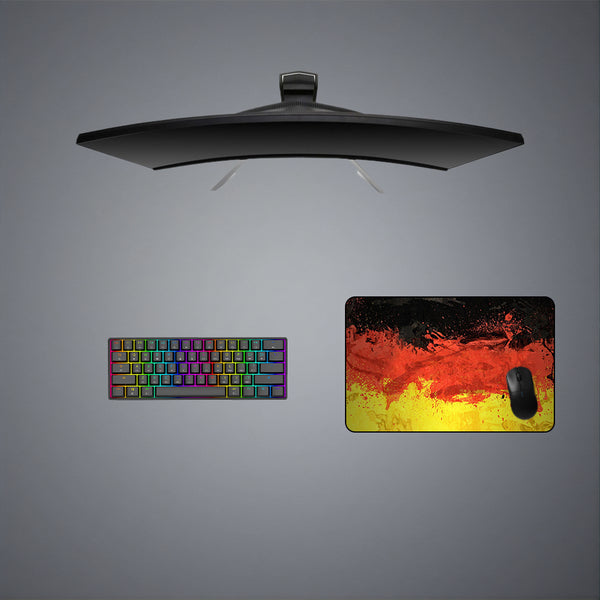 German Flag Splash Paint Design Medium Size Gaming Mouse Pad