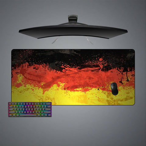 German Flag Splash Paint Design XXL Size Gaming Mouse Pad