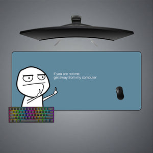 Get Away Message Design XL Size Gamer Mouse Pad