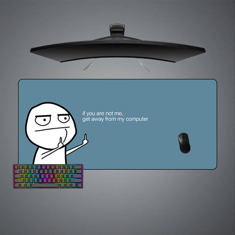 Get Away Message Design XL Size Gamer Mouse Pad