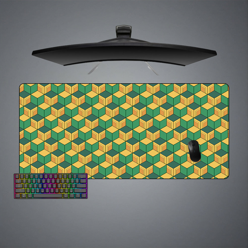 Giyu Haori Pattern Design Large Size Gaming Mouse Pad