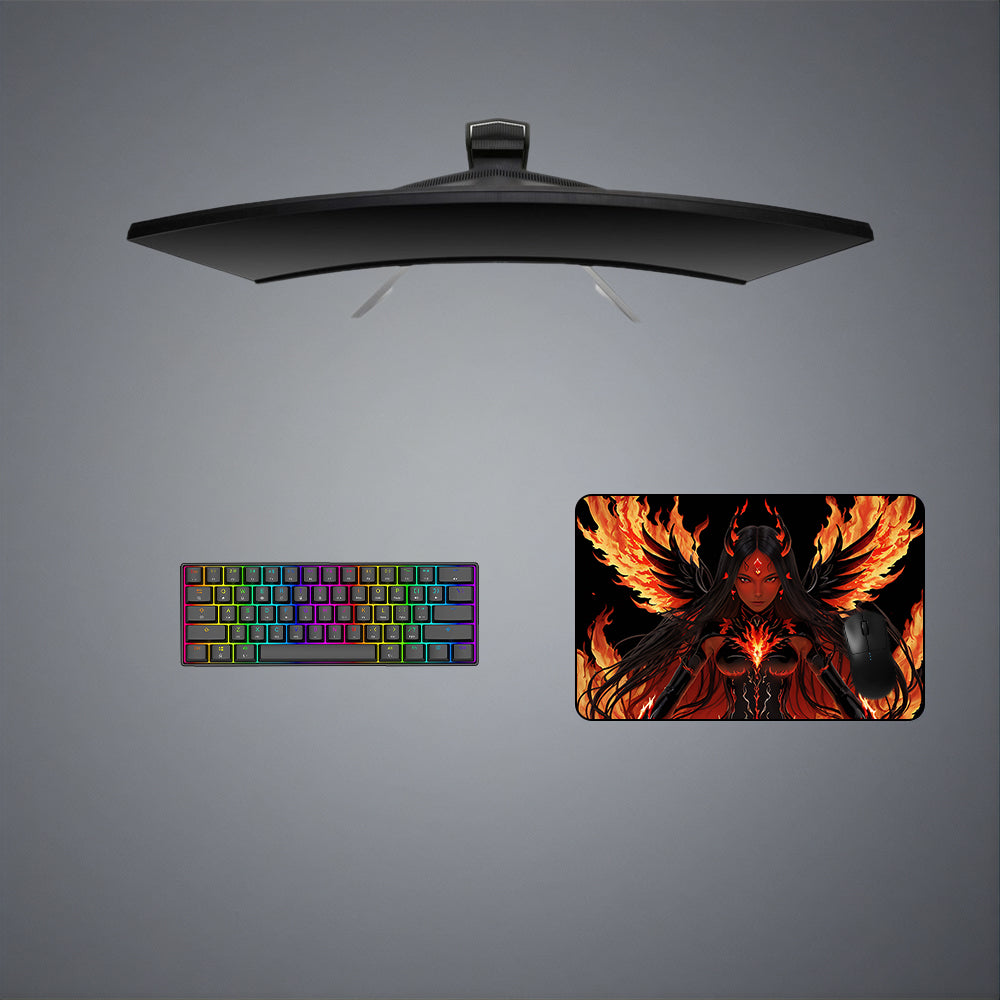 Goddess of Fire Design M-XXL Size Gamer Mouse Pad