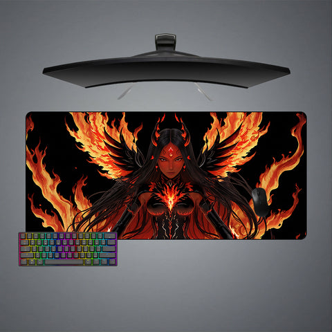 Goddess of Fire Design XXL Size Gamer Mouse Pad