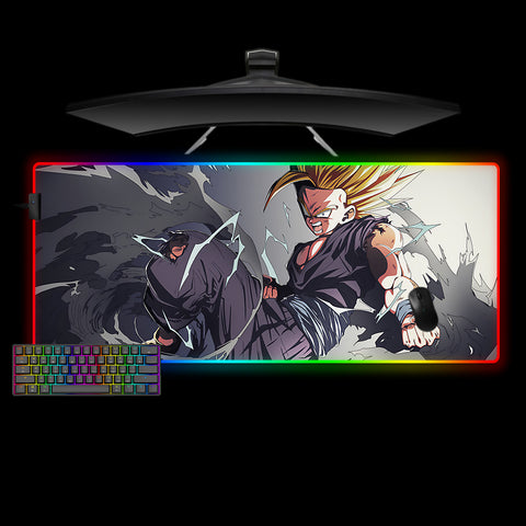 Gohan Fights Design XXL Size RGB Lit Gamer Mouse Pad