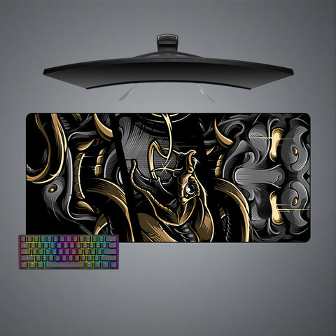 Golden Snake Oni Design XXL Size Gaming Mouse Pad