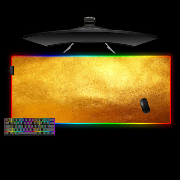 Golden Surface Design XL Size RGB Lit Gaming Mouse Pad