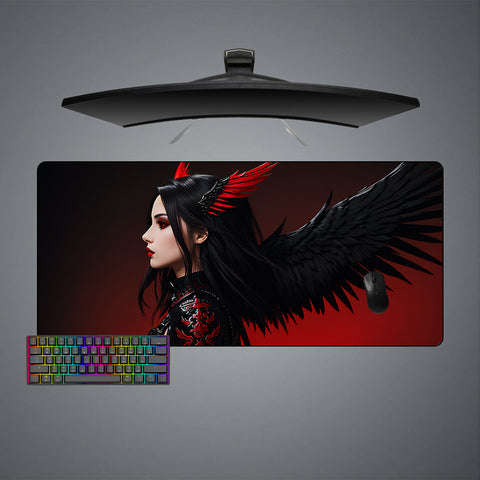 Goth Angel Design Large Size Gaming Mouse Pad