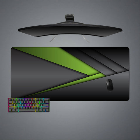 Green Fold Design Large Size Gaming Mouse Pad