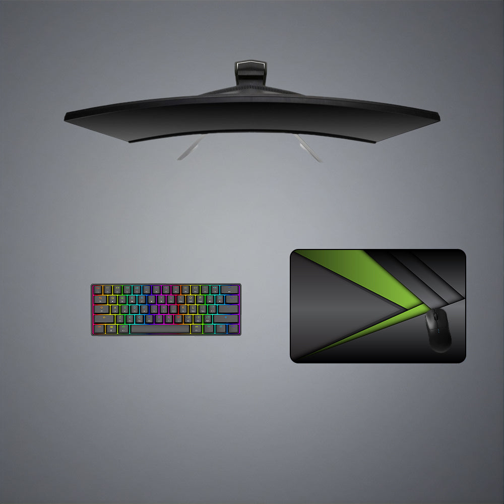 Green Fold Design Medium Size Gaming Mouse Pad