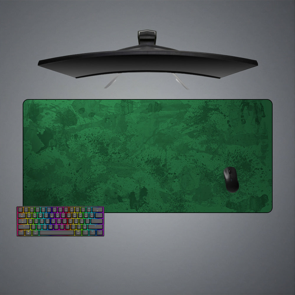 Green Paint Texture Design XL Size Gaming Mouse Pad