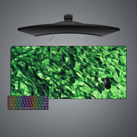 Green Poly Design XXL Size Gaming Mouse Pad