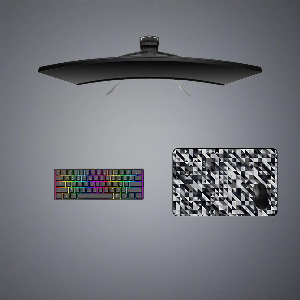 Grey Mozaic Design Medium Size Gamer Mouse Pad