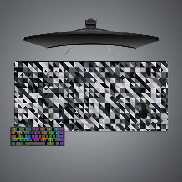 Grey Mozaic Design XL Size Gamer Mouse Pad