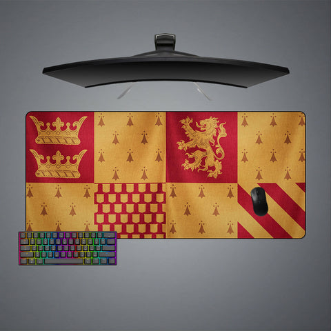 Gryffindor Flag Design XXL Size Gamer Mouse Pad