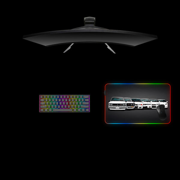 GT-R Evolution Design Medium Size RGB Lit Gaming Mouse Pad