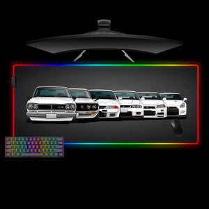 GT-R Evolution Design XXL Size RGB Lit Gaming Mouse Pad