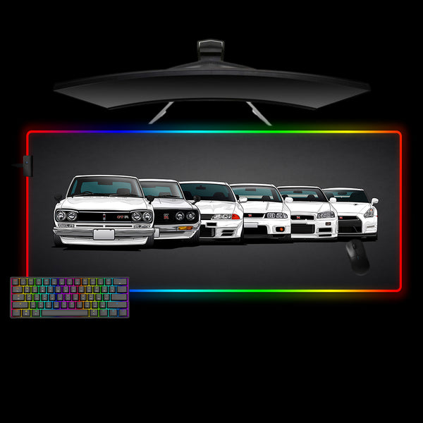GT-R Evolution Design XXL Size RGB Lit Gaming Mouse Pad