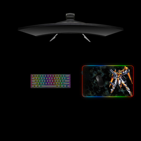 Gundam Kyrios Design Medium Size RGB Lit Gaming Mouse Pad