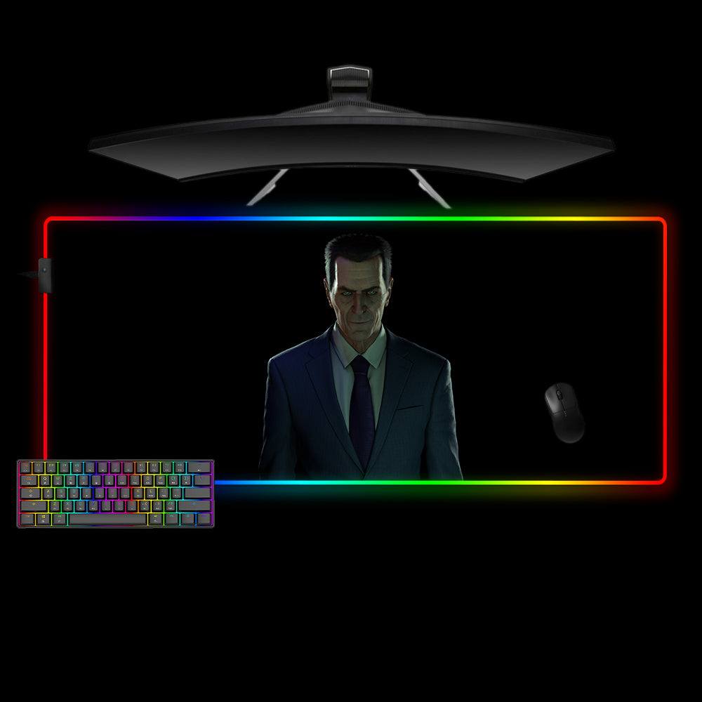 G-Man Design XL Size RGB Lights Gamer Mouse Pad