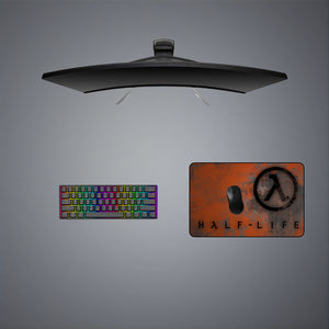 Half Life Rust Logo Design Medium Size Gaming Mouse Pad