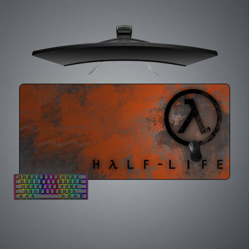 Half Life Rust Logo Design XXL Size Gaming Mouse Pad