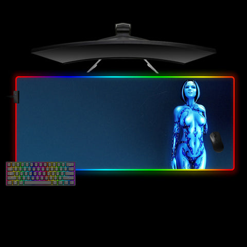 Cortana Design Large Size RGB Lighting Gaming Mouse Pad
