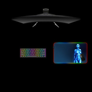 Cortana Design Medium Size RGB Lighting Gaming Mouse Pad