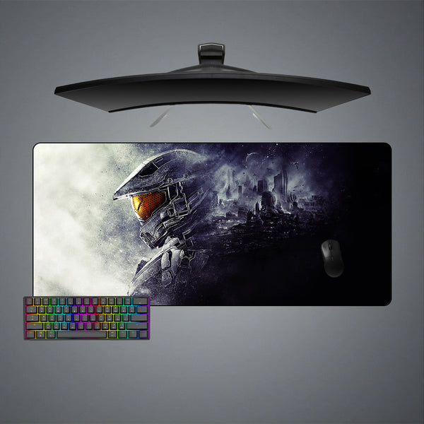 Halo Fade Design Large Size Gamer Mouse Pad, Computer Desk Mat