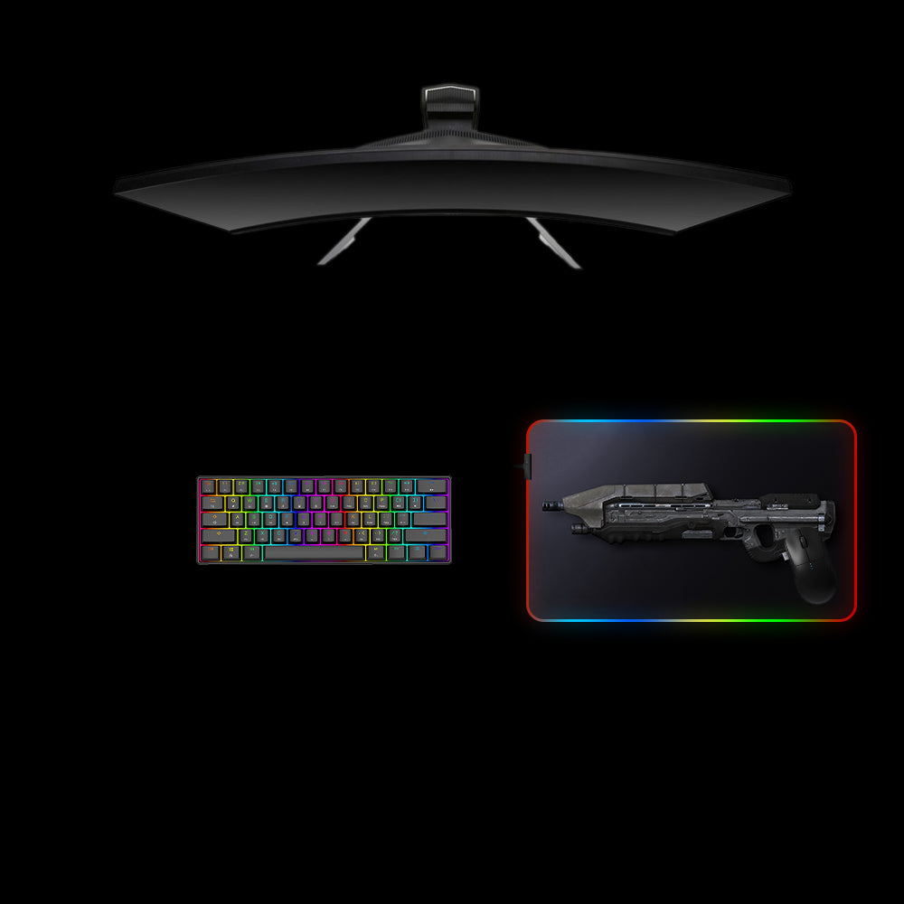 Halo MA5D Rifle Design Medium Size RGB Backlit Gaming Mouse Pad