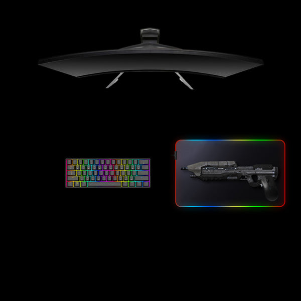 Halo MA5D Rifle Design Medium Size RGB Backlit Gaming Mouse Pad