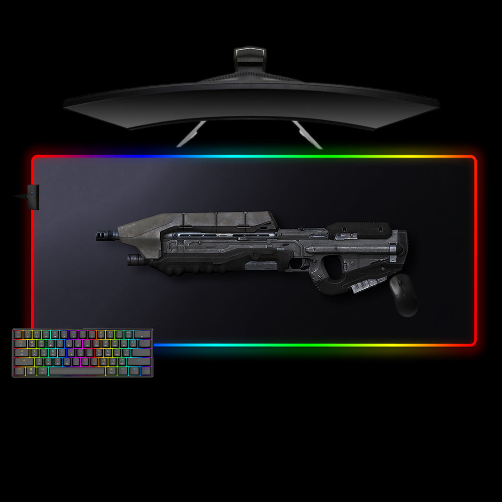 Rgb Rirle Halo MA5D Rifle Design M-XXL Size RGB Gaming Mouse Pad