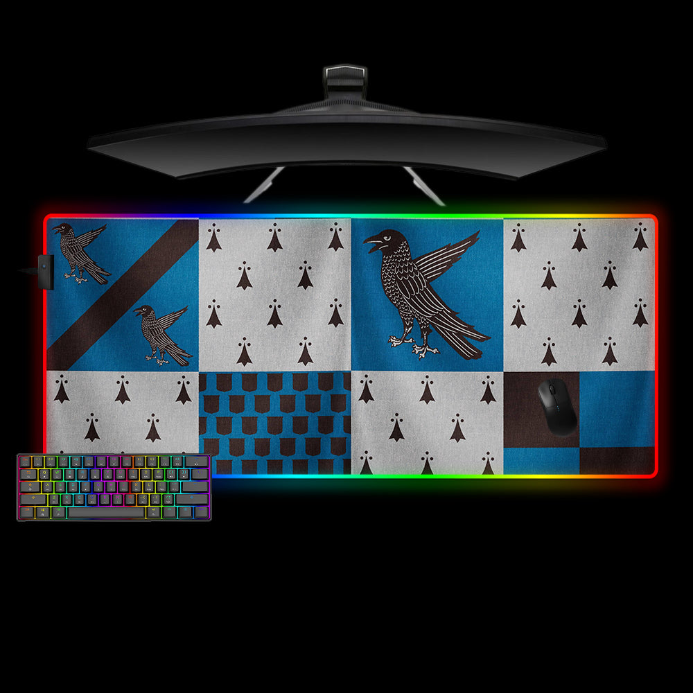 Ravenclaw Computer Mouse Ravenclaw Flag Design Oversized RGB Lit Gaming Mouse Pad