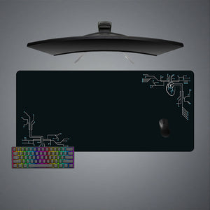 Heart Circuit Design XXL Size Gamer Mouse Pad