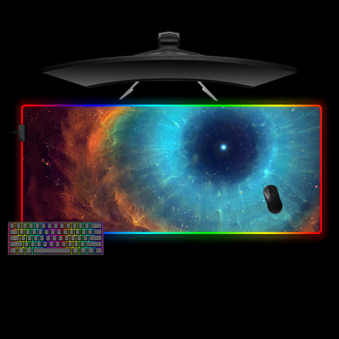 Helix Nebula Design XL Size RGB Lit Gaming Mouse Pad