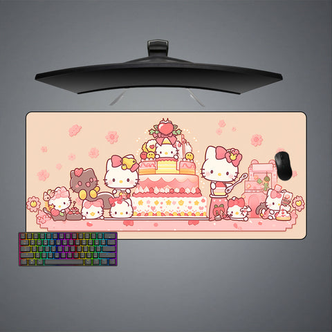 Hello Kitty Sweets Design XL Size Gamer Mouse Pad, Computer Desk Mat