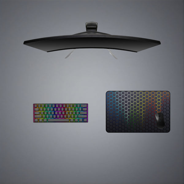 Hex Color Glow Design Medium Size Gamer Mouse Pad