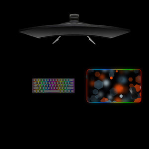 Hex Lights Design Medium Size RGB Lit Gaming Mouse Pad