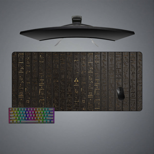 Hieroglyphs Design XL Size Gaming Mouse Pad