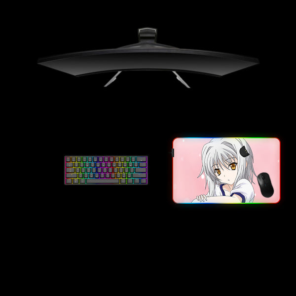 High School DxD Koneko Pink Design Medium Size RGB Lit Gaming Mouse Pad