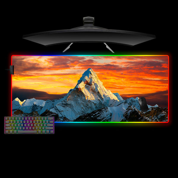 Himalayas Design XXL Size Gaming RGB Light Mouse Pad
