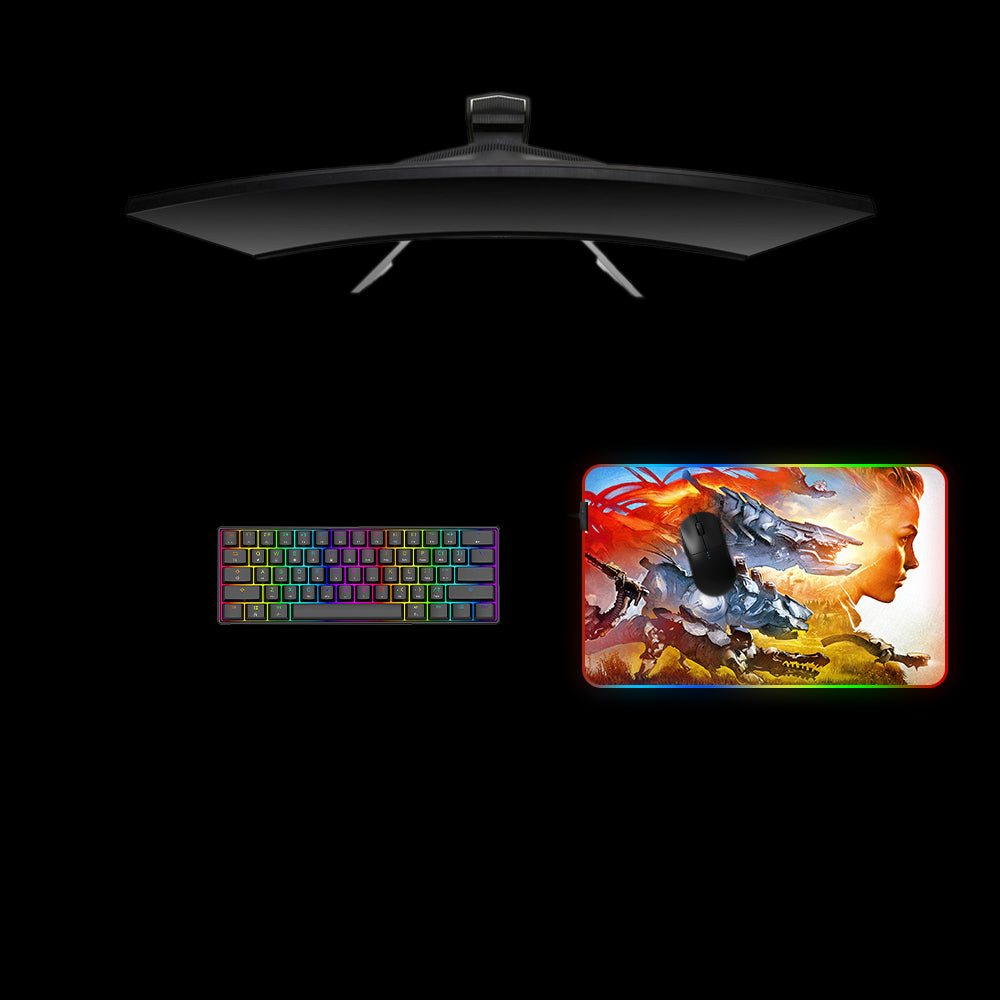 Horizon Aloy Design Medium Size RGB Lit Gamer Mouse Pad