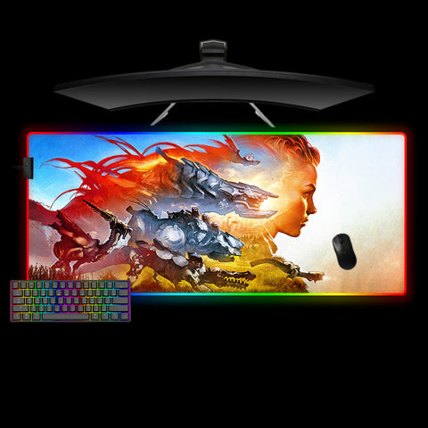 Horizon Aloy Design XL Size RGB Lit Gamer Mouse Pad