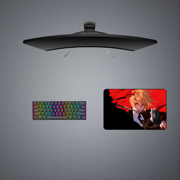 Kurapika Black & Red Design Medium Size Gaming Mousepad