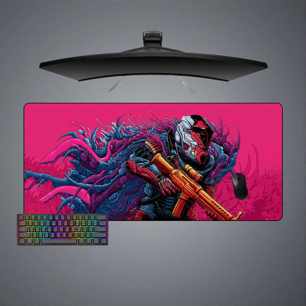 CSGO Hyperbeast Soldier Design XXL Size Gamer Mouse Pad, Computer Desk Mat
