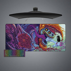 CSGO Hyperbeast Wounded Design XL Size Gamer Mouse Pad, Computer Desk Mat