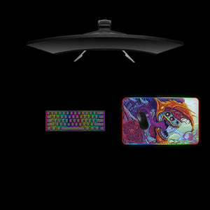 CSGO Hyperbeast Wounded Design Medium Size RGB Lighting Gamer Mouse Pad, Computer Desk Mat