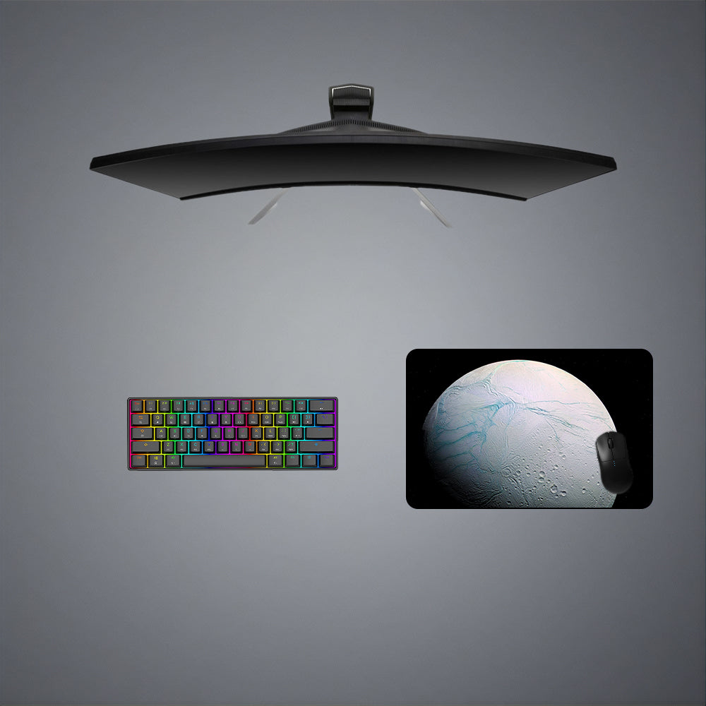 Icy Planet Design Medium Size Gamer Mouse Pad