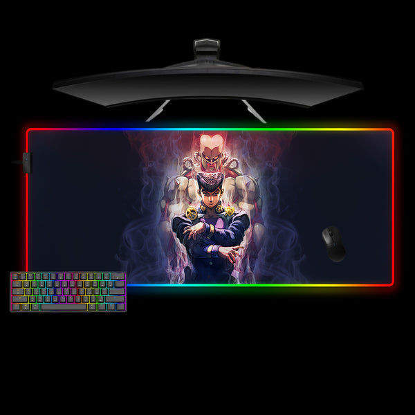 Jojos Bizarre Adventure Josuke Design XXL Size RGB Gaming Mouse Pad