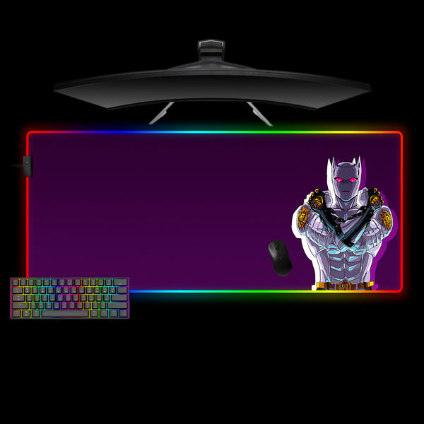 Jojos Bizarre Adventure Killer Queen Design XXL Size RGB Lit Gaming Mouse Pad