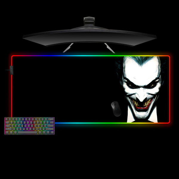 Joker Face Right Design XXL Size RGB Lit Gaming Mouse Pad